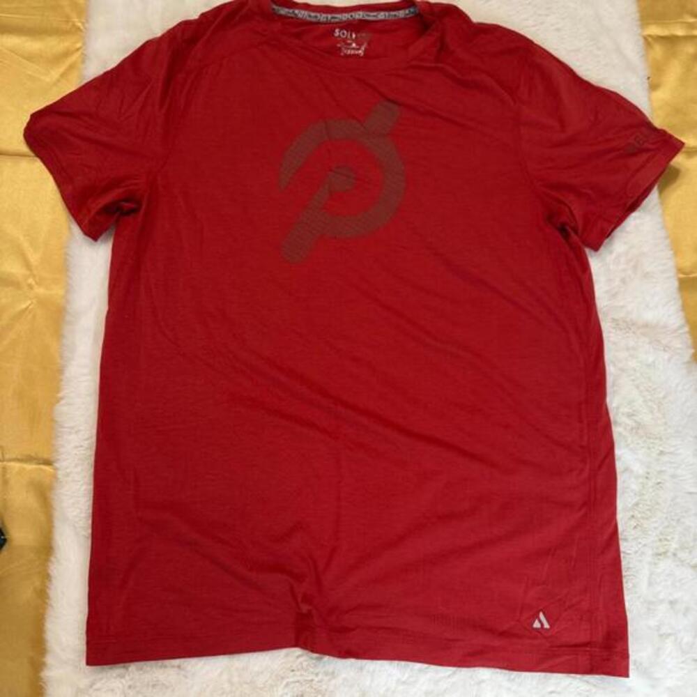 Solfire Peloton Red Super Soft T-Shirt - Men's Medium, Women's M/L